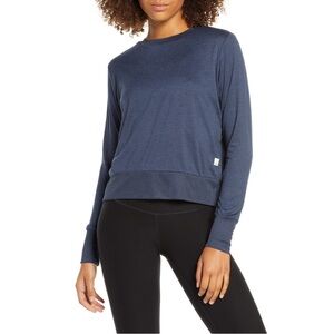 Vuori Navy Long Sleeve Tee